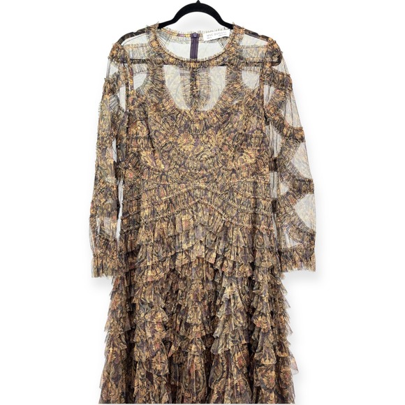 Mac Duggal Multicolor Layered Maxi Dress - Picture 4 of 12